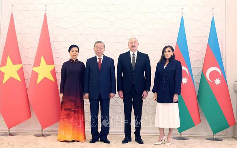 Lễ đón Tổng Bí thư Tô Lâm thăm cấp Nhà nước tới Azerbaijan