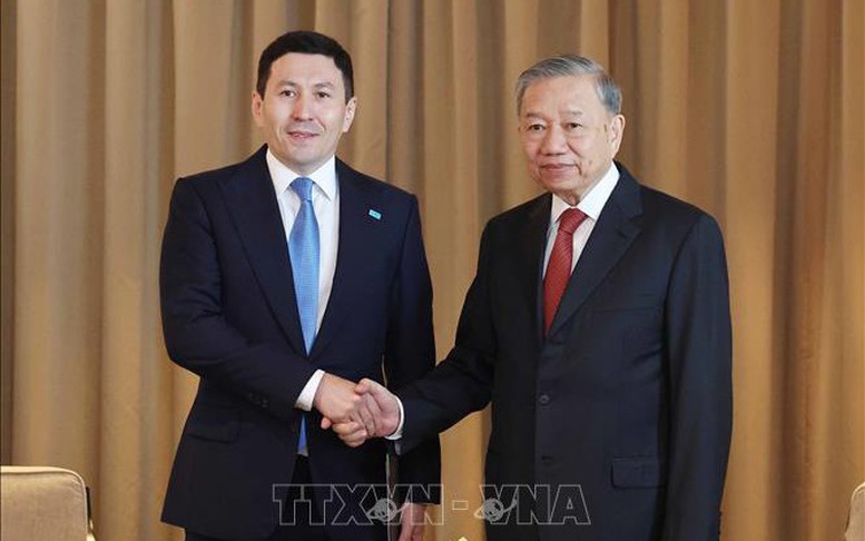 Tổng Bí thư Tô Lâm tiếp lãnh đạo một số doanh nghiệp lớn của Kazakhstan