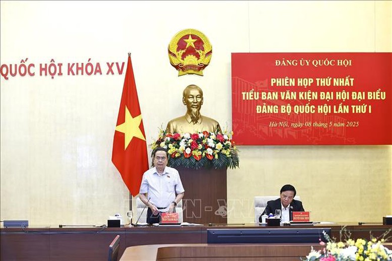 Chủ tịch Quốc hội chủ trì phiên họp thứ nhất Tiểu ban Văn kiện Đại hội đại biểu Đảng bộ Quốc hội- Ảnh 1.