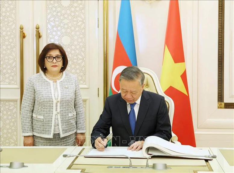 Tổng Bí thư Tô Lâm hội kiến Chủ tịch Quốc hội Azerbaijan- Ảnh 3.