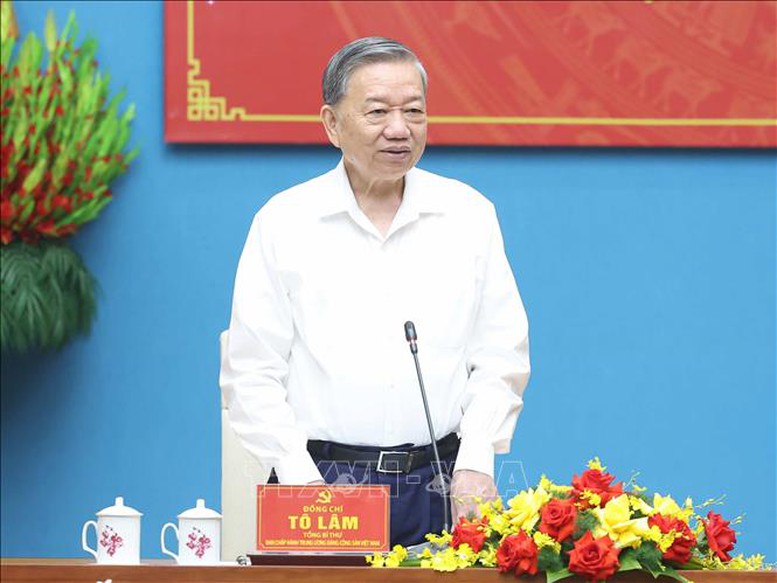 Tổng Bí thư: Tạo điều kiện phát triển các hành lang kinh tế xuyên suốt từ đồng bằng - trung du - miền núi- Ảnh 1. Tổng Bí thư Tô Lâm: Tạo điều kiện phát triển các hành lang kinh tế xuyên suốt từ đồng bằng - trung du - miền núi. Ảnh: TTXVN