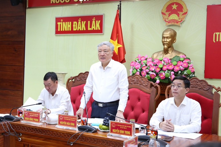 Đắk Lắk tập trung giải quyết dứt điểm các vụ việc khiếu nại, tố cáo phức tạp, kéo dài trước 30/6- Ảnh 1. Phó Thủ tướng Thường trực Chính phủ Nguyễn Hòa Bình yêu cầu Đắk Lắk tập trung giải quyết, xử lý dứt điểm các vụ việc khiếu nại, tố cáo phức tạp, kéo dài trước ngày 30/6 - Ảnh: VGP/Nguyễn Hoàng