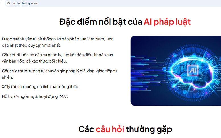 Phát huy hiệu quả AI pháp luật qua Cổng Pháp luật quốc gia