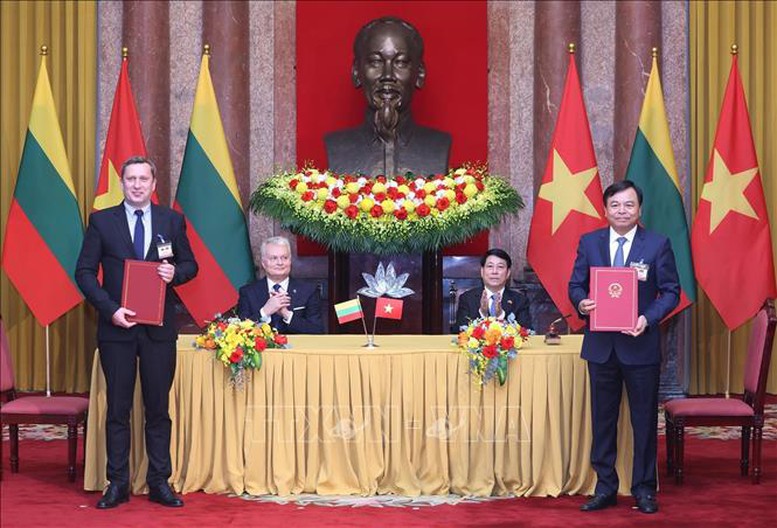 Chủ tịch nước Lương Cường hội đàm với Tổng thống Lithuania Gitanas Nauseda- Ảnh 6.