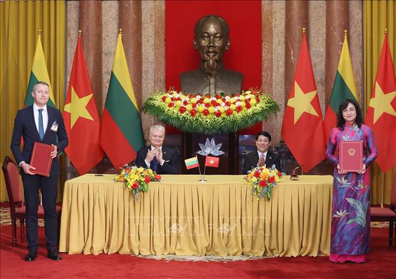 Chủ tịch nước Lương Cường hội đàm với Tổng thống Lithuania Gitanas Nauseda- Ảnh 5.