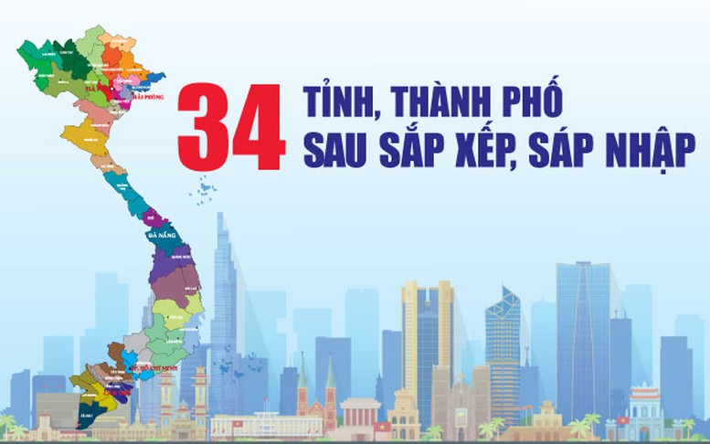 Infographics: 34 tỉnh, thành phố trên toàn quốc