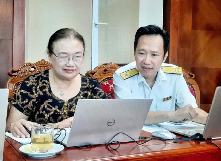Bà Nguyễn Thị Cúc – Chủ tịch Hội Tư vấn Thuế giải đáp trực tuyến- Ảnh: VGP/HT