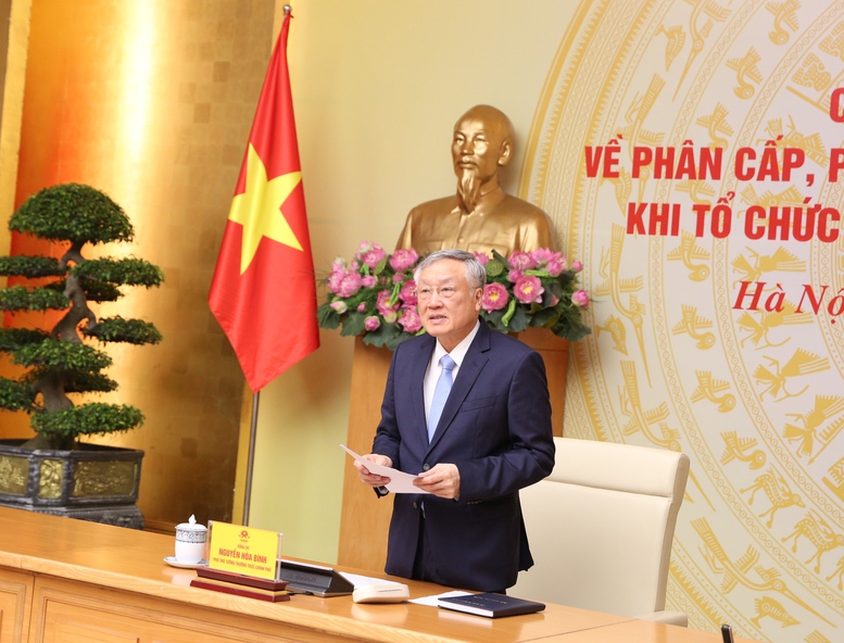 TỔNG THUẬT: Hội nghị công bố các nghị định về phân cấp, phân quyền, phân định thẩm quyền khi tổ chức chính quyền địa phương 2 cấp- Ảnh 2.