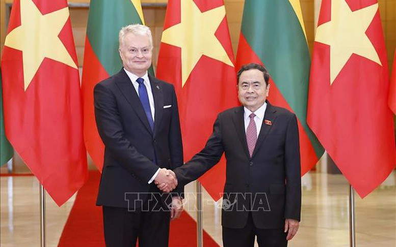 Chủ tịch Quốc hội Trần Thanh Mẫn hội kiến Tổng thống Lithuania Gitanas Nauseda
