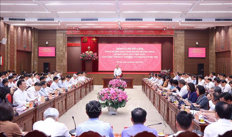 Tổng Bí thư Tô Lâm: Định hình một tầm nhìn mới cho Thủ đô trong thời đại mới- Ảnh 2.