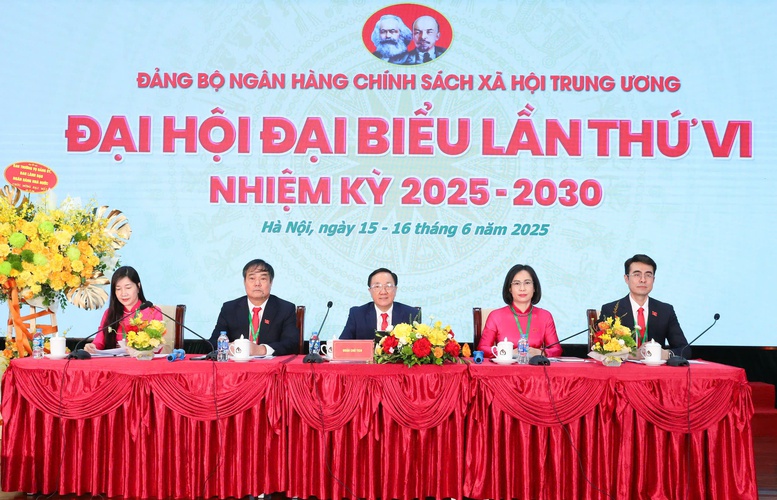 Đại hội đại biểu Đảng bộ NHCSXH Trung ương lần thứ VI, nhiệm kỳ 2025-2030- Ảnh 1.
