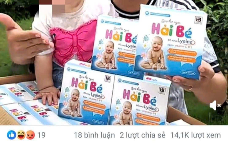 Bộ Y tế khuyến cáo không sử dụng 'Siro ăn ngon Hải Bé'