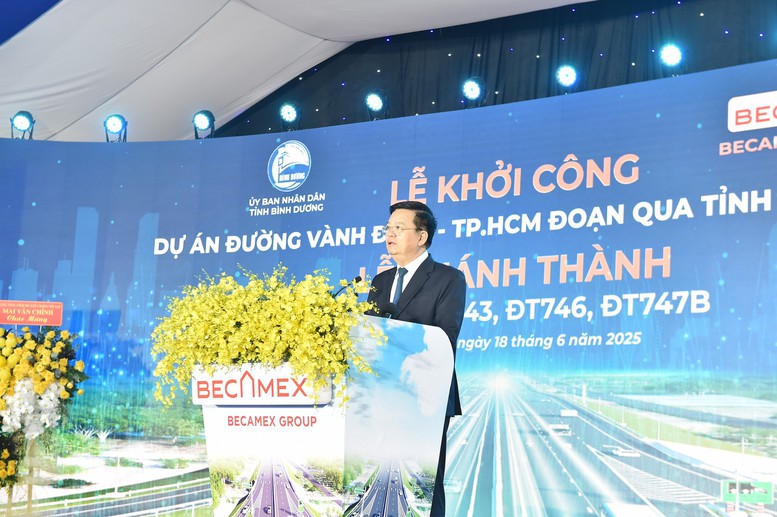 Khởi công Dự án đường Vành đai 4 TPHCM đoạn qua tỉnh Bình Dương- Ảnh 1.