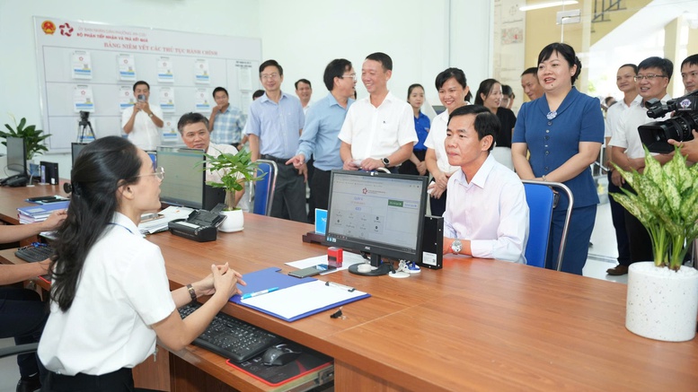 Lãnh đạo TP. Huế kiểm tra công tác vận hành thử mô hình chính quyền cấp xã mới- Ảnh 1.