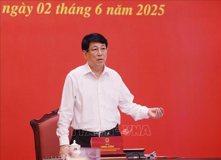 Chủ tịch nước Lương Cường chủ trì phiên họp thứ 6 Hội đồng Quốc phòng và An ninh- Ảnh 2.