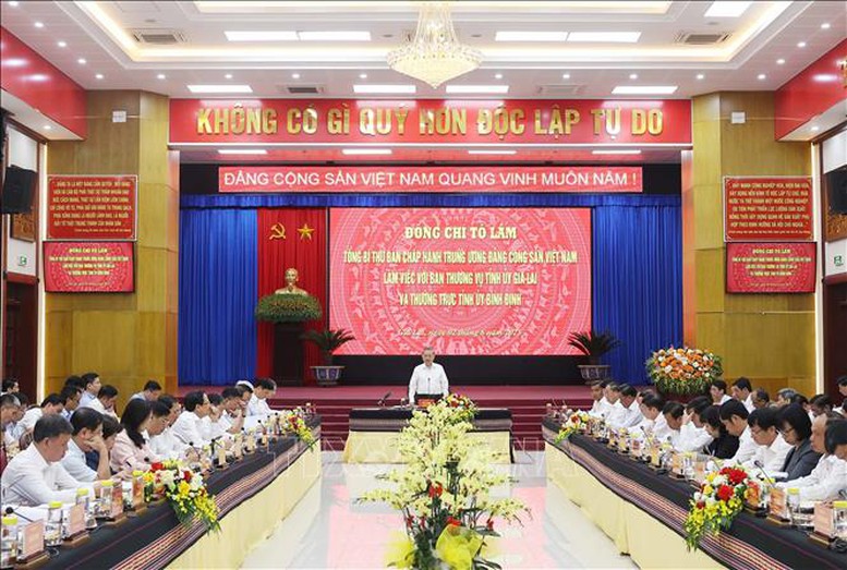 Tổng Bí thư Tô Lâm: Sau hợp nhất, tỉnh Gia Lai (mới) không chỉ lớn về quy mô mà còn mạnh về năng lực cạnh tranh- Ảnh 2.