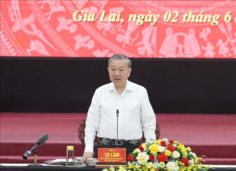 Tổng Bí thư Tô Lâm: Sau hợp nhất, tỉnh Gia Lai (mới) không chỉ lớn về quy mô mà còn mạnh về năng lực cạnh tranh- Ảnh 1.