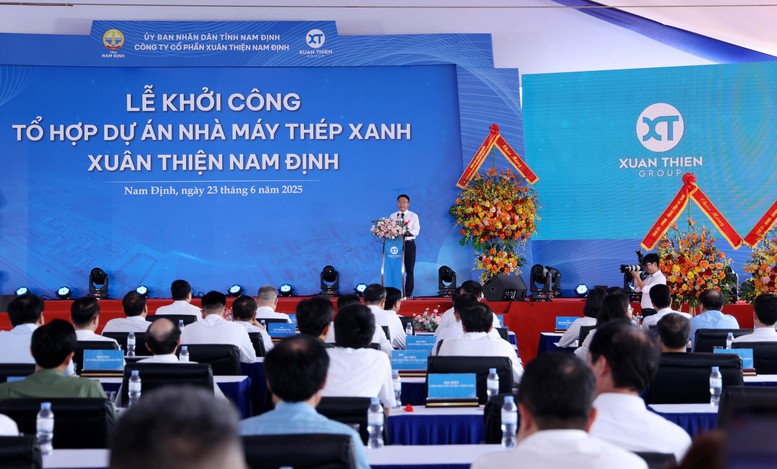 Phó Thủ tướng Lê Thành Long ấn nút khởi công Tổ hợp Thép xanh gần 100.000 tỷ- Ảnh 2.