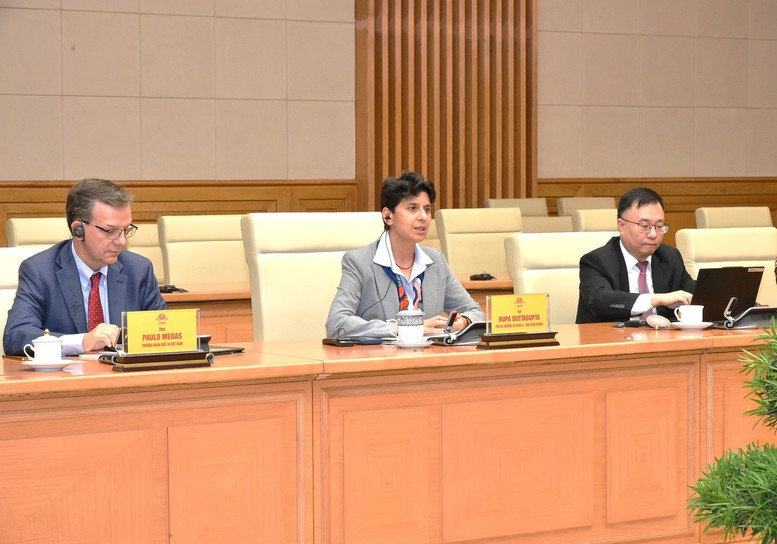 Phó Thủ tướng Hồ Đức Phớc tiếp Đoàn Điều IV Quỹ Tiền tệ Quốc tế (IMF)- Ảnh 3.