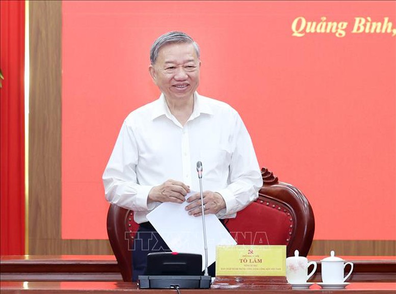 Tổng Bí thư Tô Lâm làm việc với Ban Thường vụ Tỉnh ủy Quảng Bình và Quảng Trị- Ảnh 2.
