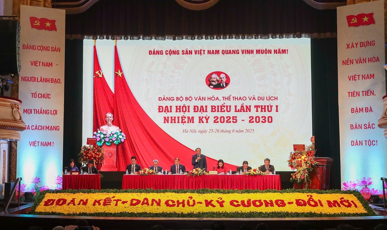 Đại hội Đảng bộ Bộ Văn hóa, Thể thao và Du lịch nhiệm kỳ 2025 – 2030: Quyết liệt hành động - Khát vọng cống hiến- Ảnh 1.