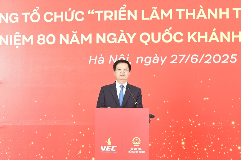Bảo đảm triển lãm thành tựu kinh tế-xã hội nhân kỷ niệm 80 năm ngày Quốc khánh diễn ra an toàn, thành công- Ảnh 1.