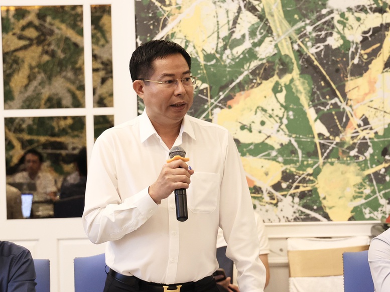Ông Nguyễn Tiến Việt - Phó Tổng Giám đốc phụ trách Tổng công ty Cảng hàng không Việt Nam, phát biểu tại buổi làm việc - Ảnh: VGP/Thu Sa
