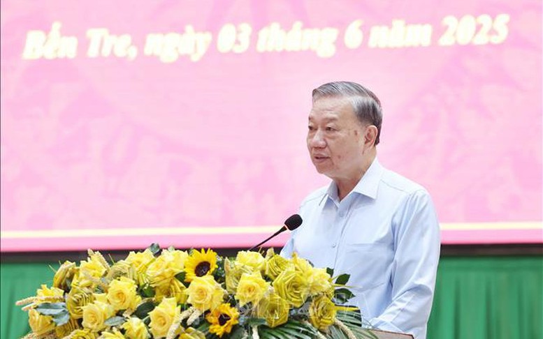 Tổng Bí thư Tô Lâm: Hợp nhất Vĩnh Long, Bến Tre và Trà Vinh là một lựa chọn có tính đột phá