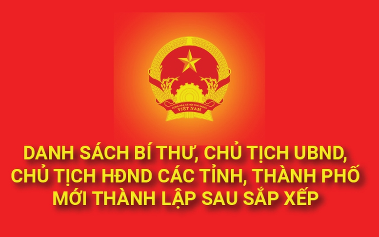 Infographics: LÃNH ĐẠO 23 TỈNH, THÀNH PHỐ MỚI THÀNH LẬP SAU SÁP NHẬP