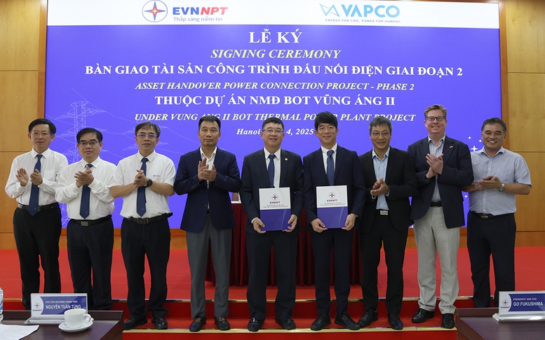 EVNNPT tiếp nhận tài sản - Công trình đấu nối điện thuộc dự án Nhà máy nhiệt điện BOT Vũng Áng II