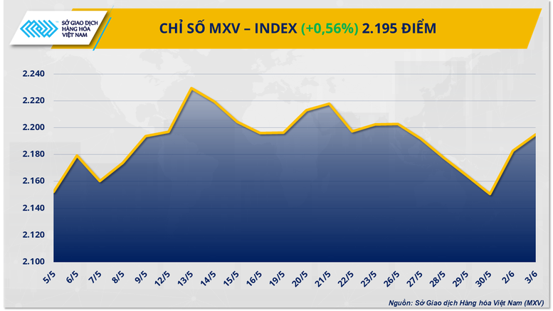 MXV-Index trở lại mức cao nhất kể từ cuối tháng 5- Ảnh 1.