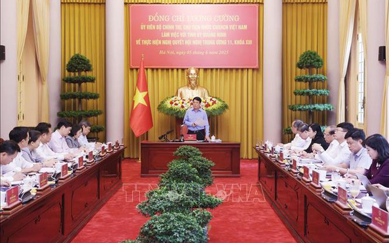 Chủ tịch nước: Quảng Ninh cần khẳng định vị thế đi đầu của vùng đồng bằng Bắc Bộ