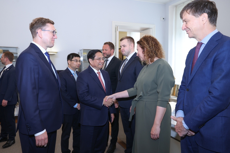 Thủ tướng Phạm Minh Chính hội đàm với Thủ tướng Estonia- Ảnh 4.