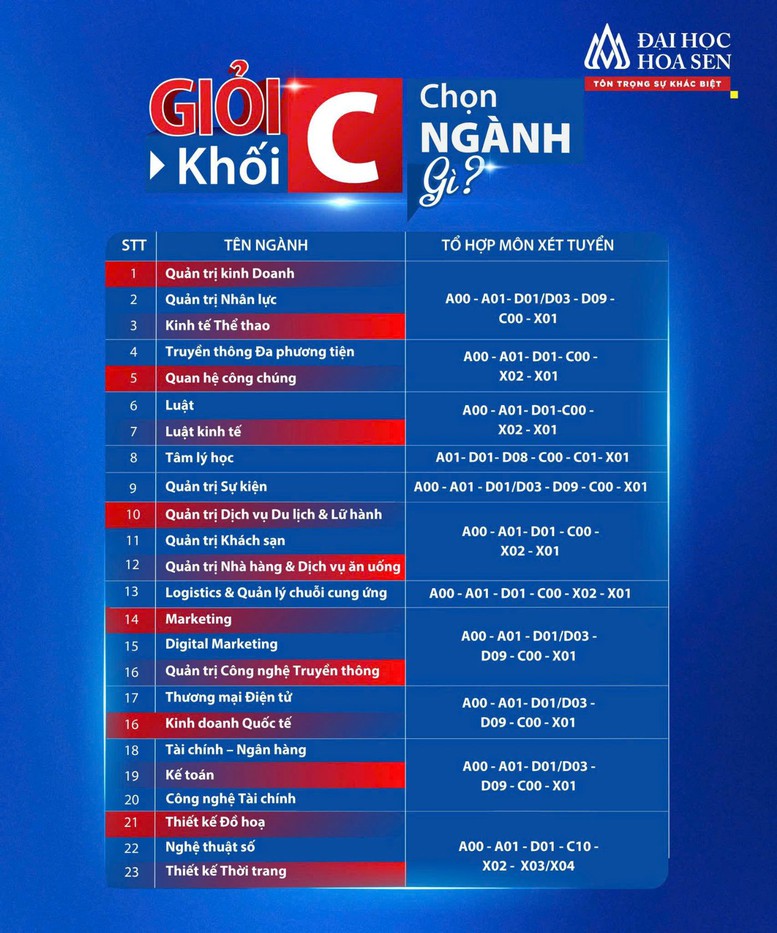 Trường Đại học Hoa Sen xét tuyển tổ hợp C00: Không giới hạn cơ hội cho thí sinh khối xã hội- Ảnh 1.