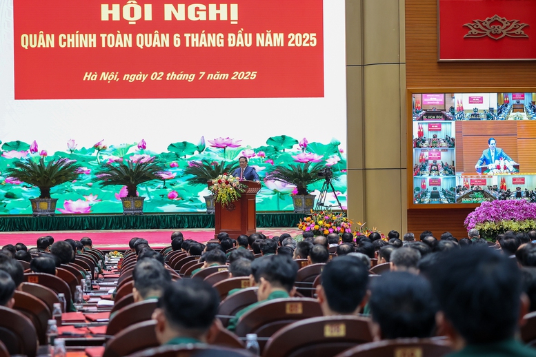 Thủ tướng Phạm Minh Chính dự Hội nghị Quân chính toàn quân 6 tháng đầu năm- Ảnh 4.
