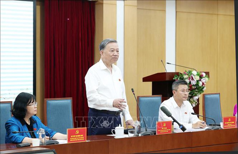 Tổng Bí thư Tô Lâm tiếp xúc cử tri Hà Nội sau Kỳ họp thứ 9, Quốc hội khóa XV- Ảnh 3.