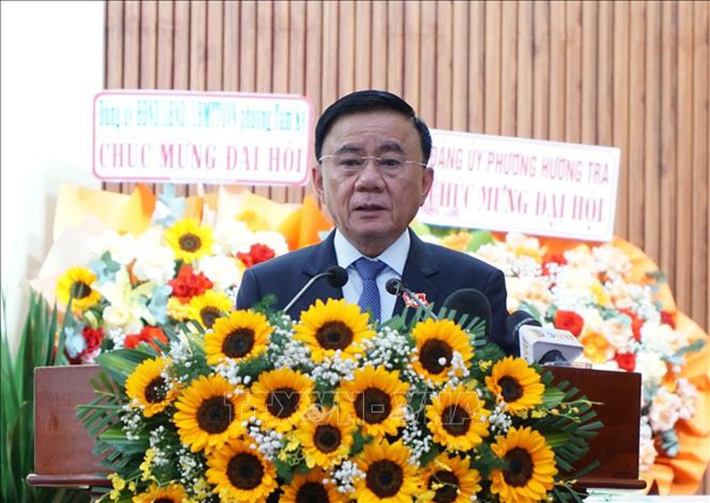 Thường trực Ban Bí thư Trần Cẩm Tú dự Đại hội Đảng bộ phường Bàn Thạch (Đà Nẵng)- Ảnh 1.