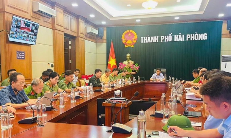 Bộ Công an thành lập Sở chỉ huy tiền phương tại Hải Phòng ứng phó với bão số 3- Ảnh 1.