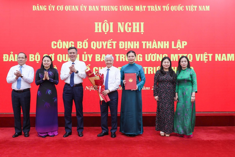 Công bố Quyết định thành lập Đảng bộ Cơ quan Ủy ban Trung ương MTTQ Việt Nam- Ảnh 1.