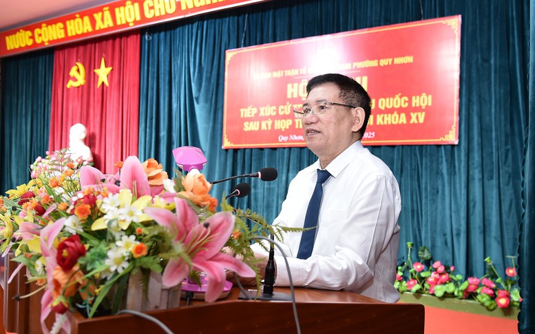 Phó Thủ tướng Hồ Đức Phớc tiếp xúc cử tri phường Quy Nhơn, Gia Lai
