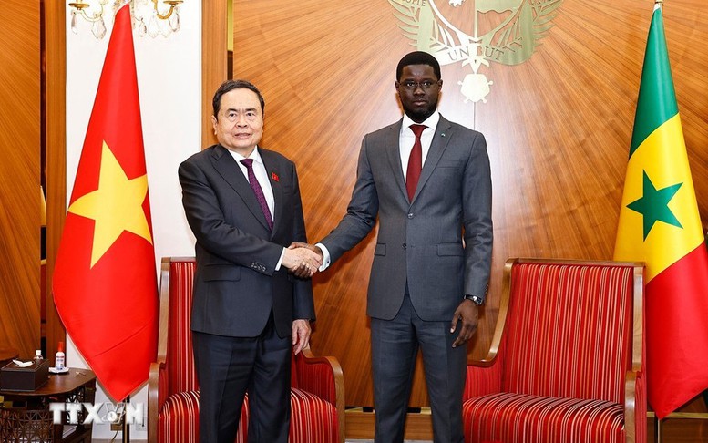 Chủ tịch Quốc hội Trần Thanh Mẫn hội kiến Tổng thống Senegal