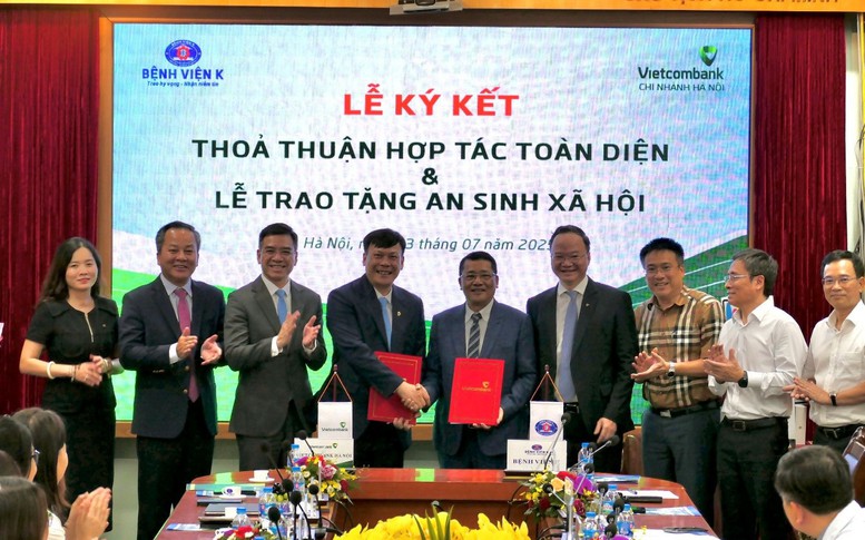 Vietcombank, Bệnh viện K ký hợp tác, thúc đẩy chuyển đổi số y tế