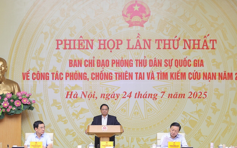 Thủ tướng chủ trì phiên họp về công tác phòng chống thiên tai, tìm kiếm cứu nạn năm 2025