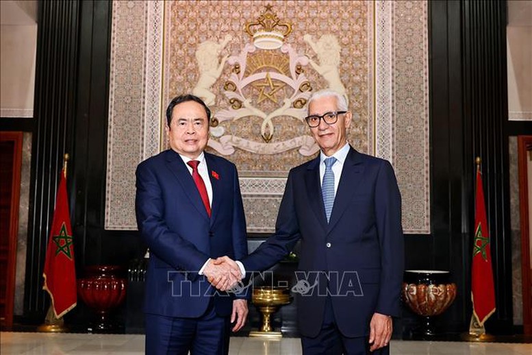 Chủ tịch Quốc hội Trần Thanh Mẫn hội đàm với Chủ tịch Hạ viện Morocco
