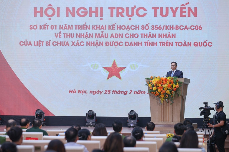 Thủ tướng: Quy tập hài cốt, xác minh danh tính liệt sĩ "khó mấy cũng phải làm và làm bằng cả trái tim"- Ảnh 3.