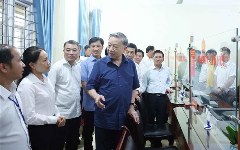 Tổng Bí thư Tô Lâm kiểm tra vận hành hoạt động hệ thống chính trị xã Si Pa Phìn (tỉnh Điện Biên)