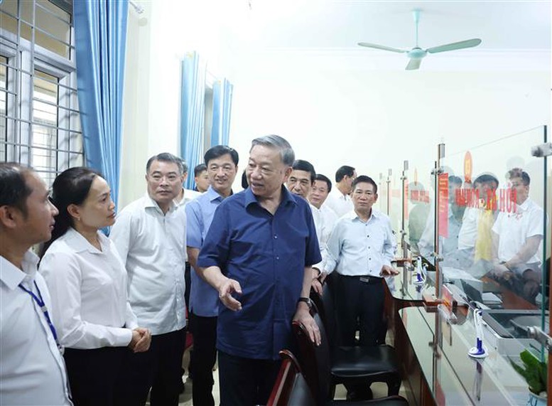 Tổng Bí thư Tô Lâm kiểm tra vận hành hoạt động hệ thống chính trị xã Si Pa Phìn (tỉnh Điện Biên)- Ảnh 1.