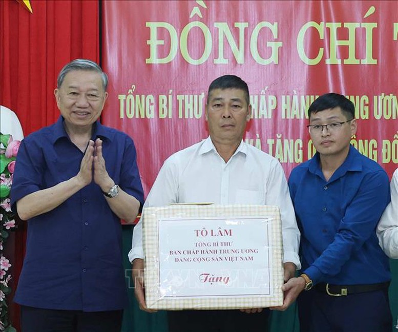 Tổng Bí thư Tô Lâm kiểm tra vận hành hoạt động hệ thống chính trị xã Si Pa Phìn (tỉnh Điện Biên)- Ảnh 5.