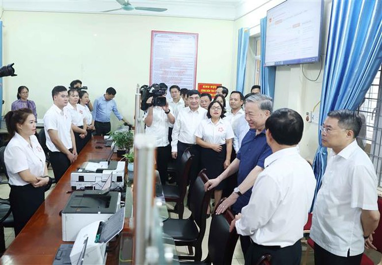 Tổng Bí thư Tô Lâm kiểm tra vận hành hoạt động hệ thống chính trị xã Si Pa Phìn (tỉnh Điện Biên)- Ảnh 2.