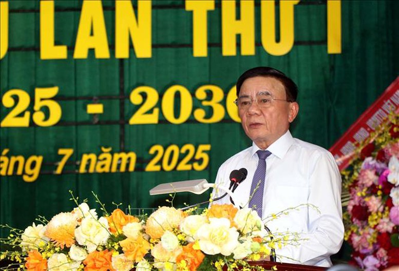 Thường trực Ban Bí thư dự Đại hội Đảng bộ xã Hương Sơn, tỉnh Hà Tĩnh- Ảnh 2.